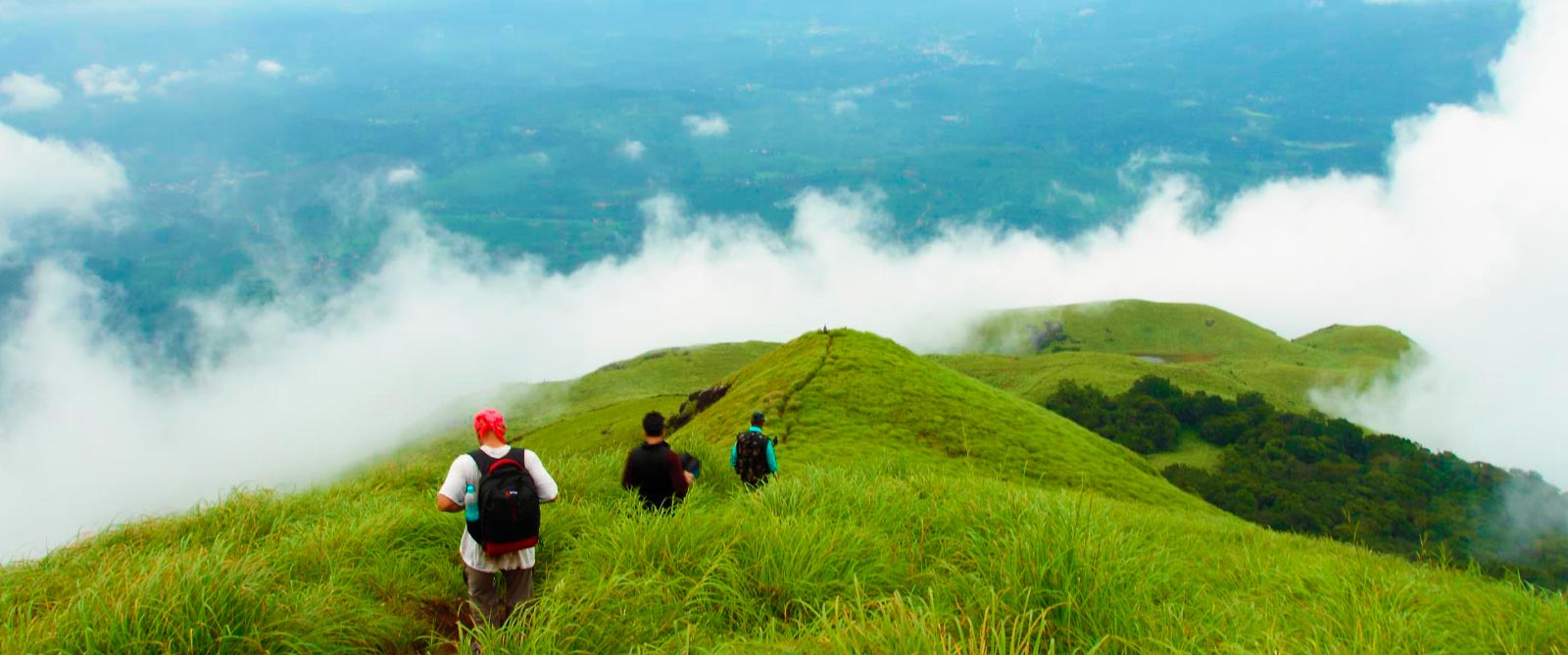 peak, trek, group, camp